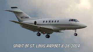 General Aviation and Biz Jets Take off and land at Spirit of St Louis Airport [upl. by Llieno492]