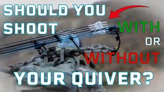 Should you remove your quiver to shoot  Pro Archery Tips [upl. by Dorison850]