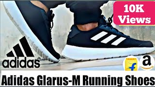 ADIDAS GLARUSM RUNNING SHOES FOR MEN  Best Adidas Running Shoes Under 1500  Unboxing and Review [upl. by Eidnew]