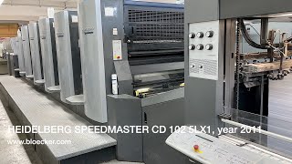 Heidelberg Speedmaster CD 102 5LX1  offset printing machine [upl. by Enihpled]