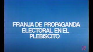 Plebiscito 1988  Franja Electoral [upl. by Kcered249]