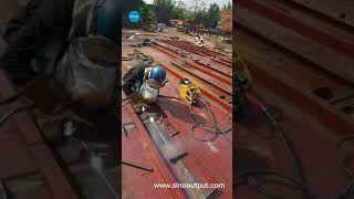 Shipyard welding  Sinooutput [upl. by Atinad]