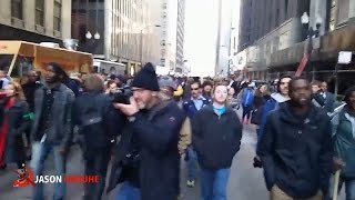 Protesters shut down Michigan Avenue in Chicago [upl. by Noah469]