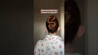 Balanchine Ballerina Bun Hairstyle Tutorial ballet ballerina hairtutorial hairstyle hairstyles [upl. by Ariam]