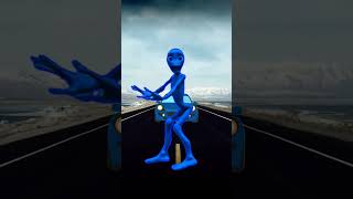 EL chombo vs car attack blue alien  deme tu Cosita dance  short  viral shots [upl. by Ahsya]