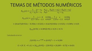 Metodos Numericos Analisis de Errores [upl. by Katsuyama305]