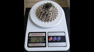 Shimano Tiagra CSHG500 10speed Cassette Unboxing and Weight [upl. by Aehtrod]