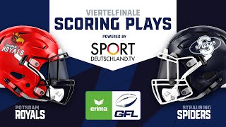 ERIMA GFL Scoring Plays Potsdam Royals  Straubing Spiders [upl. by Sink]