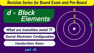 d block elements class 12  chemistry  revision  preboard and board exam 2025 [upl. by Malony]