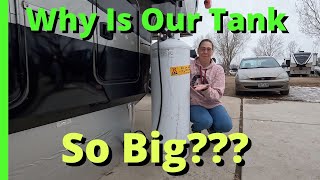 How to set up an Auxiliary 100Lb Propane Tank to your RV [upl. by Neelat58]