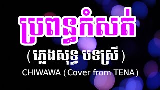 ប្រពន្ធកំសត់ បទស្រី Karaoke ភ្លេងសុទ្ធ  TENA Cover by CHIWAWA [upl. by Scopp404]