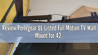 Review Perlegear UL Listed Full Motion TV Wall Mount for 4285 inch TVs up to 132 lbs TV Mount with [upl. by Filemon]