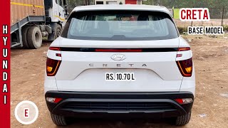 2022 Hyundai Creta 🔥 Creta E Diesel  Rs 1070L  Base Model  Most Detailed Walkaround Video [upl. by Keppel]