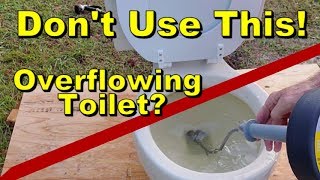 Dont Use Drain Snake in Toilet Best Way to Unclog Toilet Bowl [upl. by Ruperta]