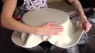 How to cover a Dummy polystyrene Cake with fondant [upl. by Schwinn]