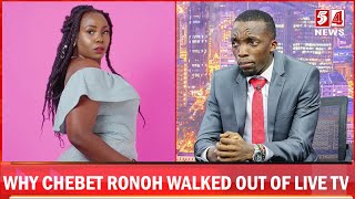 WHY ENTERTAINER CHEBET RONOH WALKED OUT OF DR KINGORIS THE WICKED EDITION OF NTV TV54 News [upl. by Rue]