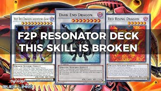 Duel Links F2P ResonatorRed Dragon Archfiend Jack Atlas Deck June 2021 [upl. by Barden]