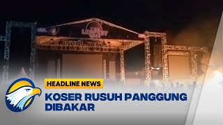 Menyala Tangerang Konser Rusuh Panggung Dibak4r Begini Kronologinya [upl. by Ykciv714]