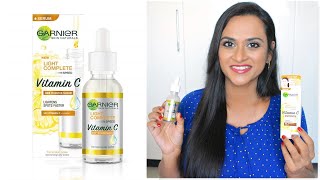 NEW GARNIER VITAMIN C SERUM REVIEW in Tamil  1 Week Results  3 Days Fairer  Spot Free Skin [upl. by Frentz]