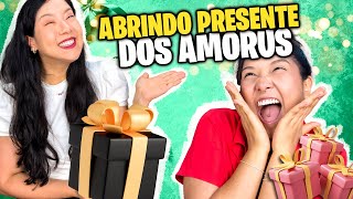 ABRINDO OS PRESENTES DOS AMORUS  Blog das irmãs [upl. by Lathan]