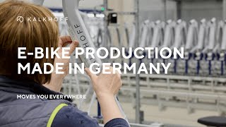 EBikes made in Germany Ein Einblick in die Kalkhoff EBike Produktion [upl. by Annawal]