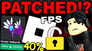 Roblox is patching our favourite features FPS UNLOCKER amp 40 ROBUX DISCOUNT METHOD FIX [upl. by Greerson]