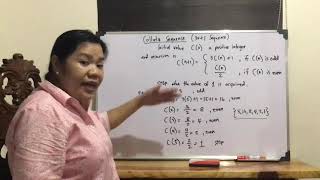 Collatz Sequence  Prof Glenda R Tandingan [upl. by Inverson]