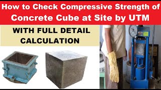 Field Test of Compressive Strength of Concrete  Calculation  Concrete strength test [upl. by Odareg353]