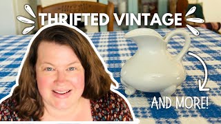 THRIFTED VINTAGE  And new British pottery  vintage thrifting thriftedvintage vintagehome [upl. by Cattan]