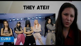 GIDLE MY BAG CHOREOGRAPHY VIDEO REACTION [upl. by Innep]