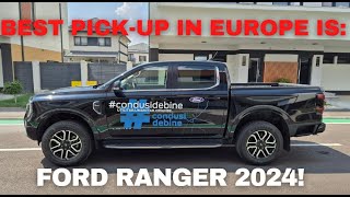 Review of the new Ford Ranger 2024 with twinturbo diesel engine 20 EcoBlue 205 hp AT10 500 Nm [upl. by Cherin]