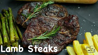 Lamb Steak Recipe  How to Perfectly Cook Steaks  PanSeared Lamb Steak [upl. by Gosney26]