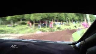 FIA ERC  SATA Rallye Açores 2014  Kajetanowicz took a huge risk on SS1 [upl. by Zales177]