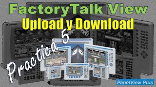 HMI PanelView Plus y Factorytalk View ME  Upload y Download Tutorial [upl. by Retsev728]