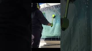 Bye bye bugs on this RV windshield deepcleaning satisfyingvideo windshield rvdetailing rvlife [upl. by Anitroc354]