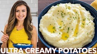 Ultra Creamy Mashed Potatoes Recipe  Natashas Kitchen [upl. by Ellebasi]