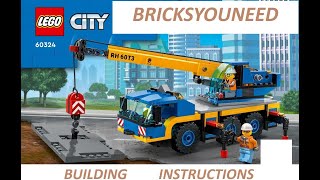 LEGO City Mobile Cran  Mobilkran 60324 Speed Build [upl. by Ordnaxela]