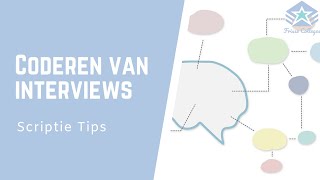 Het CODEREN van INTERVIEWS Hoe doe je dat  Scriptie TIPS [upl. by Shannen]