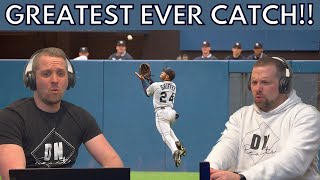 British Guys Watch Ken Griffey Jr  INSANE Catches FIRST TIME REACTION [upl. by Attelra973]