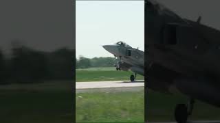 Swedish Gripen fighter jet lands on highway [upl. by Christianson52]