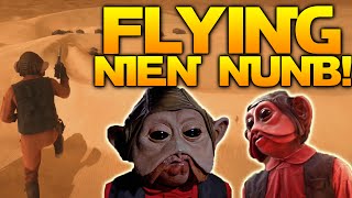 Star Wars Battlefront HOW TO FLY WITH NIEN NUNB Glitch [upl. by Zashin884]