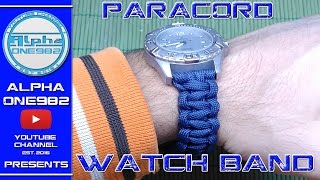 How To Make Paracord Watch Band 2017 Watch Bracelet [upl. by Anikram]