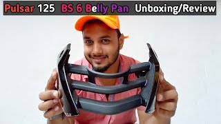 PULSAR 125 BS6 BELLYPAN UNBOXINGREVIEW [upl. by Aerdnas]