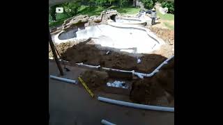 How to build your own swimming pool All process step by stepswimming pool [upl. by Shippee]