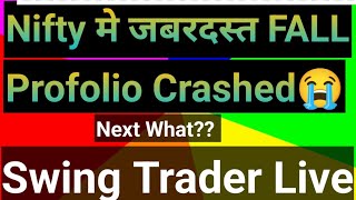 Nifty Sustain 23900 Profolio Crashed Live stock market class Swing Trader is live [upl. by Lyred681]