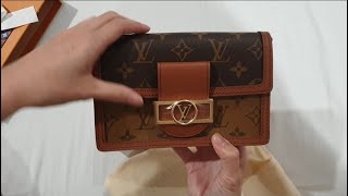 LV Dauphine Chain Wallet [upl. by Skcirdnek]