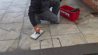 Washboy kit used on Porcelain paving [upl. by Niawat674]