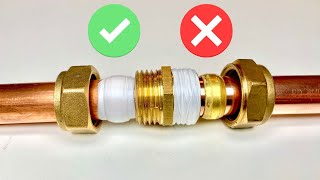 Plumber  How to Apply Plumbers Hemp and PTFE Tape [upl. by Ahtera]