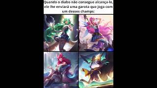 medo de garotas confusas lol leagueoflegends memes ahri seraphine yuumi soraka [upl. by Avera685]