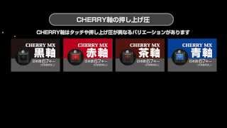 CHERRY MX メカニカルキーボード音の違い [upl. by Trevlac]